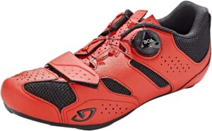 giro men's savix ii shoes, black/bright red, 44