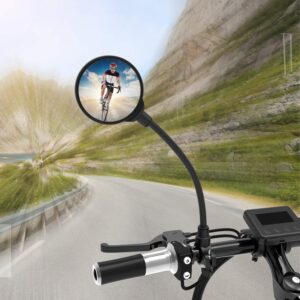 ROYOR Bike Mirrors for Handlebars Rearview Mirror - Bicycle Mirrors for Handlebars, 360° Adjustable Rotatable Bicycle Mirror for Electric Bike, Mountain Bike and Road Bike