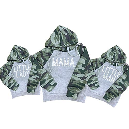 JCDZSW Mommy And Me Outfits Matching Mommy Daughter Mama Sweatshirt Matching Mom and Son Camo Hoodies Mama and Me Outfits Sweatshirts Pullover Sets Mothers Day Gift Sweatshirt (T4G)