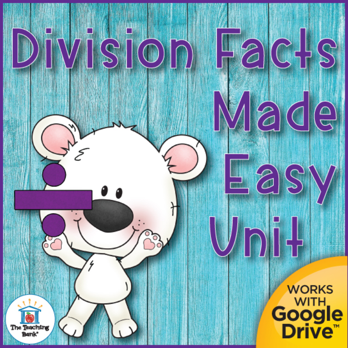 Division Basic Facts Divisors 1-12 Mastery Made Fun Unit Printable or for Google Drive™ or Google Classroom™