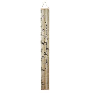 the lakeside collection sentiment ruler growth chart - child height tracker - love beyond measure