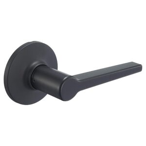 amazon basics manchester dummy door lever, 65mm dia x 104mm l, matte black