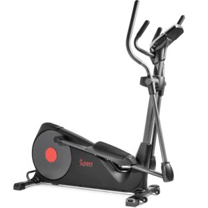 Sunny Health & Fitness Pre-Programmed Elliptical Trainer - SF-E320001, black