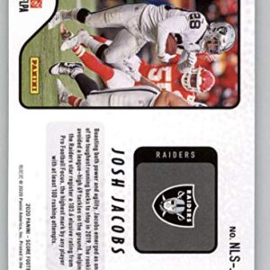 2020 Score Next Level Stats #4 Josh Jacobs Las Vegas Raiders Football Card NM-MT