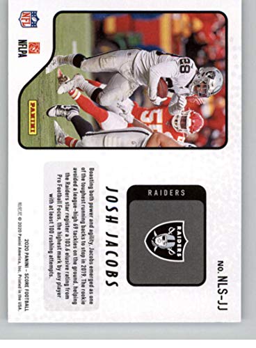 2020 Score Next Level Stats #4 Josh Jacobs Las Vegas Raiders Football Card NM-MT