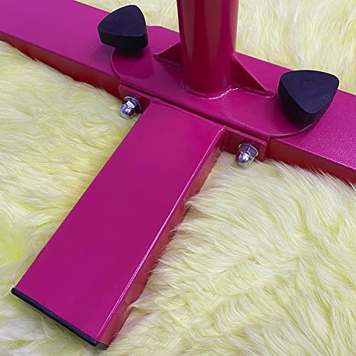 GLANT Gymnastic Kip Bar,Horizontal Bar for Kids Girls Junior,3' to 5' Adjustable Height,Home Gym Equipment,Ideal for Indoor and Home Training,1-4 Levels,300lbs Weight Capacity (Pink)