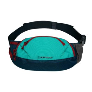 ruffwear, home trail hip pack, waist-worn gear bag for hiking & camping with dogs, aurora teal