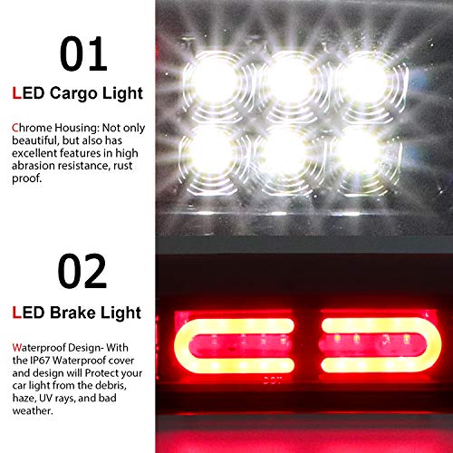 LED Third 3rd Brake light for 04-08 Ford F150 07-10 Ford Explorer 06-08 Lincoln Mark LT, Rear Cargo Lamp High Mount Stop light (Red)