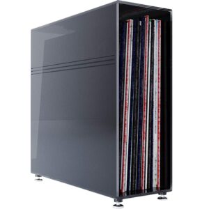 kelendle vinyl record crate organizer premium acrylic vinyl record display stand shelf lp album storage holder home office storage rack