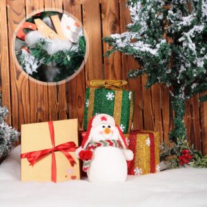 3 Rolls Christmas Snow Roll Artificial Snow Blankets Roll Christmas Snow Covering Roll Thick White Soft and Fluffy Fake Snow Blankets for Christmas Decorations, Holiday Decor and Winter Displays