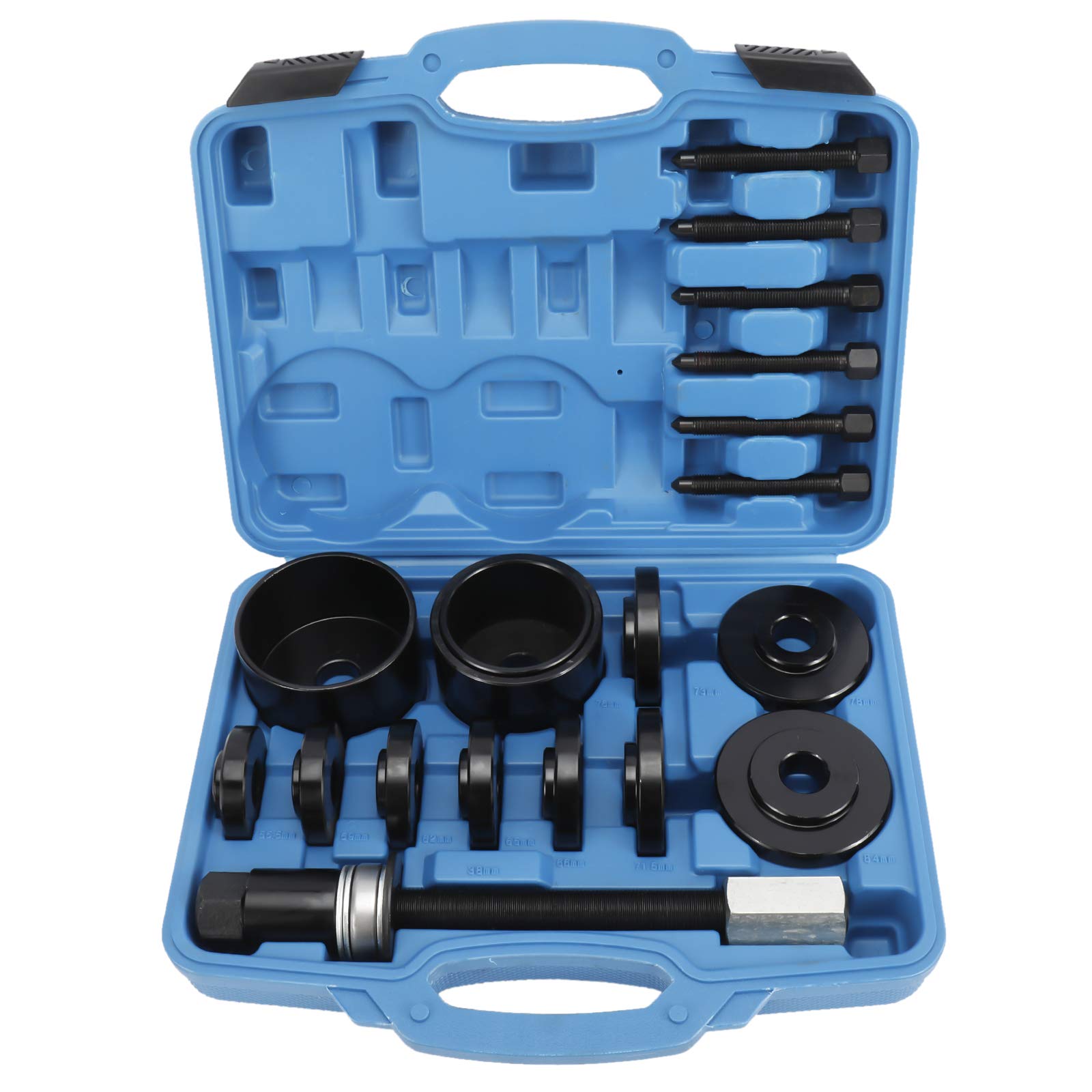 KUNTEC 19 PCS Universal Front Wheel Drive Bearing Puller Master Set Hub Removal Installation Tool Kit