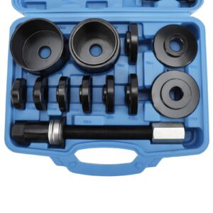 KUNTEC 19 PCS Universal Front Wheel Drive Bearing Puller Master Set Hub Removal Installation Tool Kit