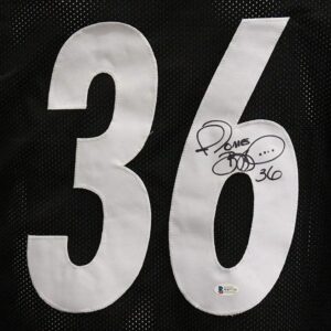 Jerome Bettis Autographed/Signed Pro Style Black XL Jersey BAS