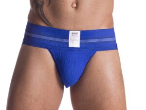 gym mens old school jockstrap (medium, royal blue, 1-pack)