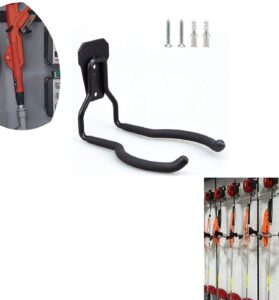 power tool hanger string trimmer hangers, trimmer hanger, trimmer rack holder, weed wacker hanger, weed eater hangers for garage wall, perfect for garage tool organizers and storage, no trimmer