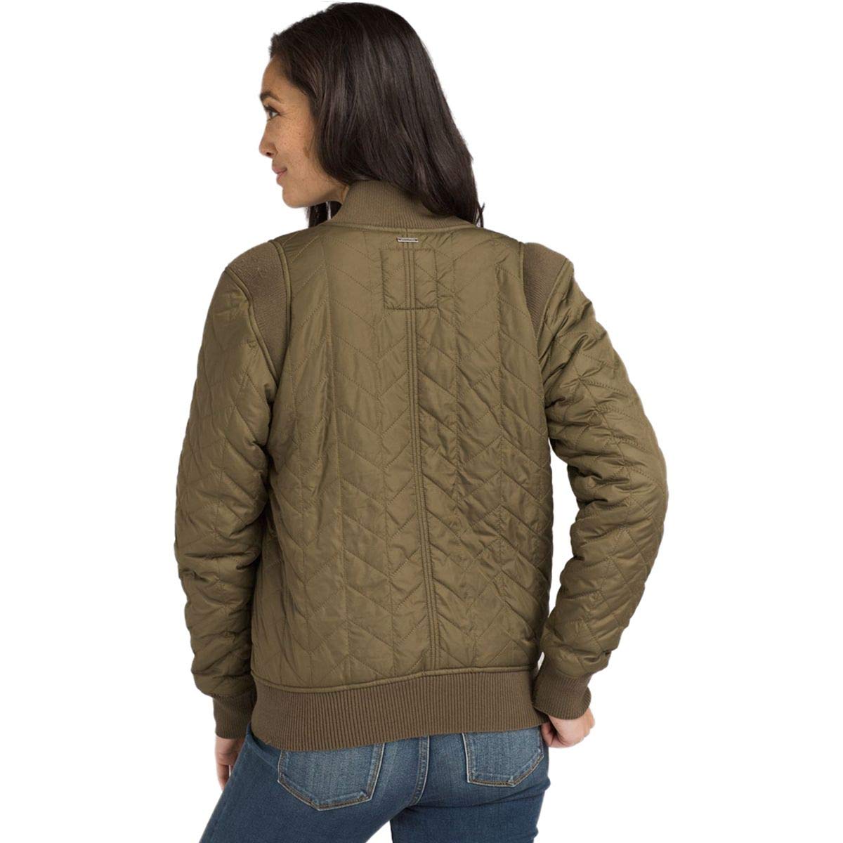 prAna Women's Diva Varsity Jacket, Slate Green, X-Small