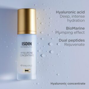 Isdinceutics Hyaluronic Concentrate, Lightweight Face Serum with Hyaluronic Acid, 1.0 FL OZ