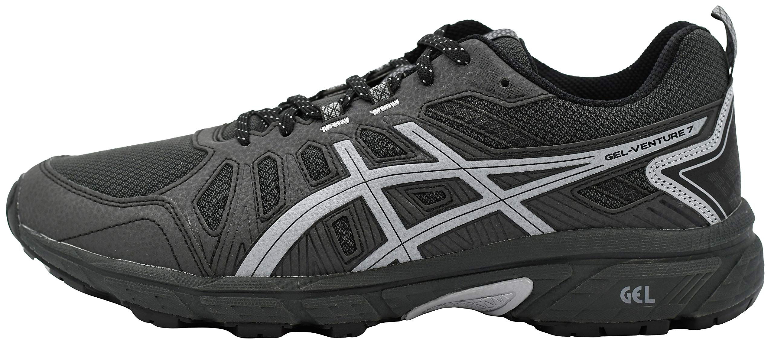 ASICS Men's Gel-Venture 7 Running Shoes, Black/Black/Black, 12 M US