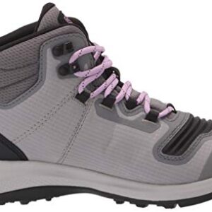 KEEN womens Tempo Flex Mid Height Lightweight Waterproof Hiking Boot, Steel Grey/African Violet, 8.5 US