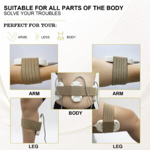 Elastic Bandage Spare Parts Wrap Elastic Wrap Strape Band Straps Banda Elastica Lipo Pad Band Beauty Machine Accessories 3 Size 10 pcs Tan Elitzia