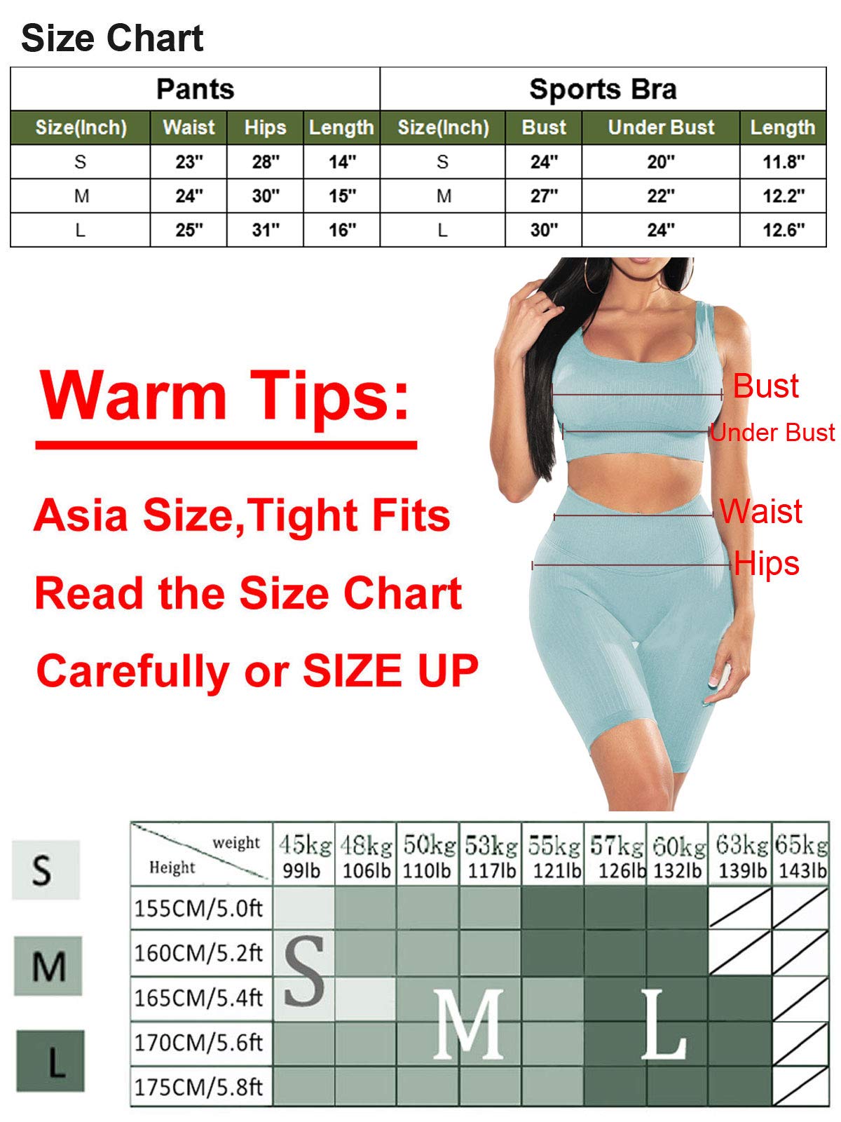 SUPJADE Buscando Ribbed Workout Outfits Sets for Women 2 Piece Seamless High Waist Athletic Leggings +Bras Yoga Outfits Two Piece (Light Purple, Large)