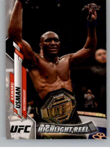 2020 topps ufc mma #97 kamaru usman welterweight official ultimate fighting championship trading card