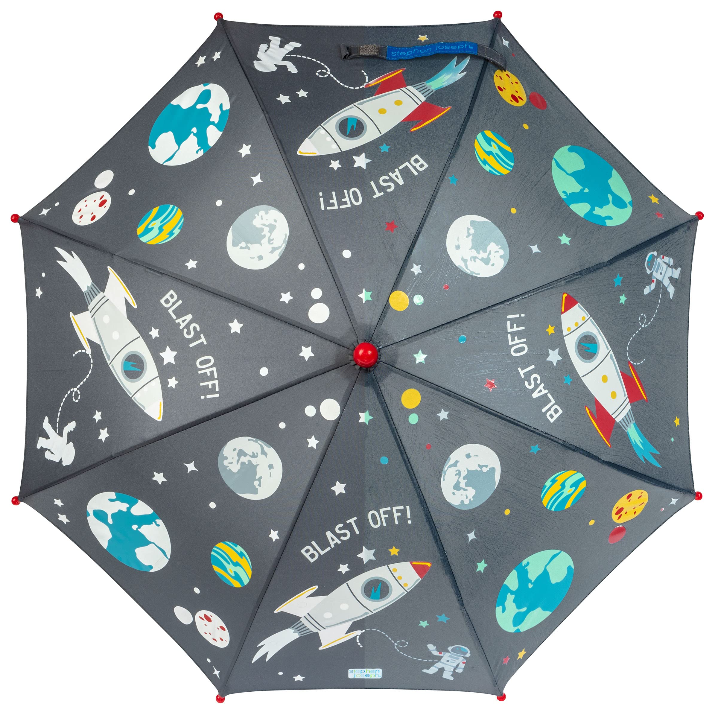 Stephen Joseph Kids' Color Changing Umbrella, Space, 23" X28