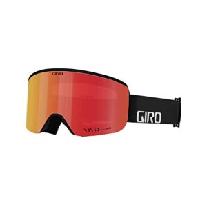 giro axis goggles 2022 - black wordmark frame vivid ember/vivid infrared lens medium