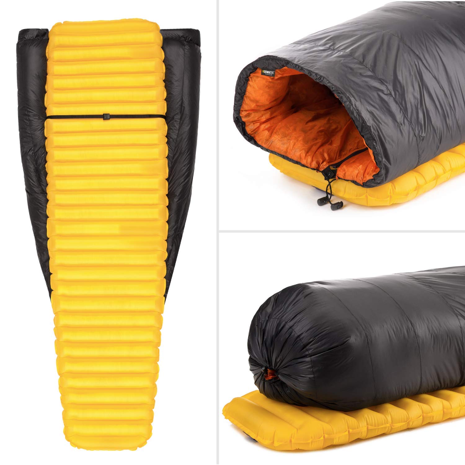 Featherstone Moondance 25 850 Fill Power Down Top Quilt Mummy Sleeping Bag Alternative for Ultralight Backpacking Camping and Thru-Hiking