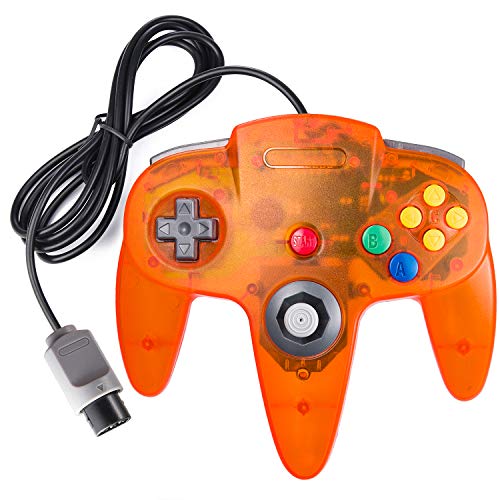 2 Pack Classic N64 Controller, suily Retro N64 Gaming Wired Gamepad Joystick Controller-Plug & Play (Non USB Version)