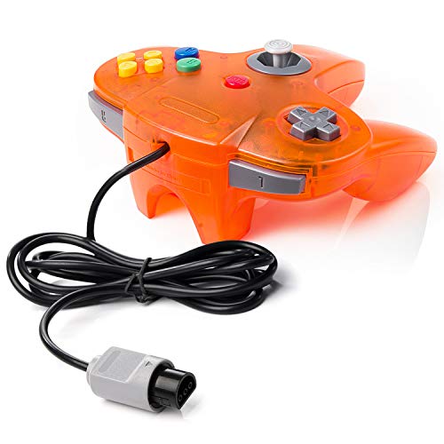 2 Pack Classic N64 Controller, suily Retro N64 Gaming Wired Gamepad Joystick Controller-Plug & Play (Non USB Version)