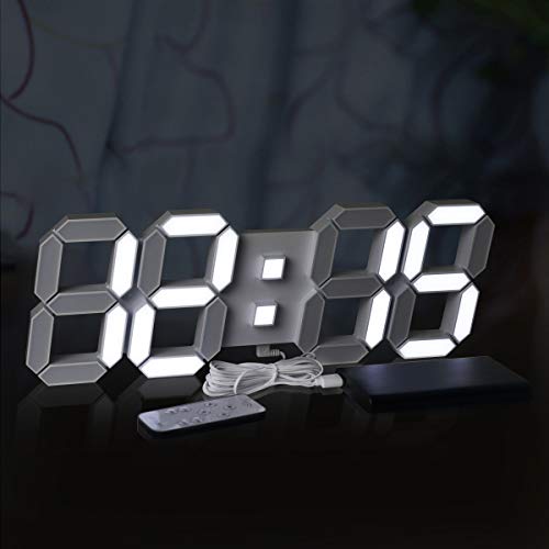 EDUP HOME EH-14.5-Clock, 14.5 INCH, White