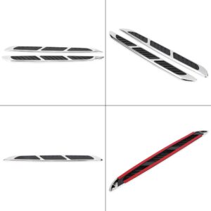 Air Flow Vent,2pcs Car Exterior Hood Side Door Air Flow Vent Cover Intake Grille Decorative Trim Sticker