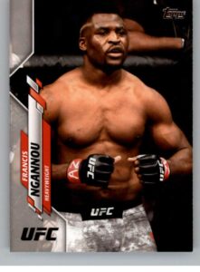 2020 topps ufc mma #51 francis ngannou heavyweight official ultimate fighting championship trading card