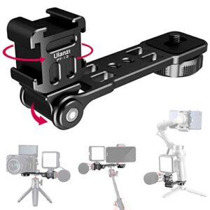 osmo mobile 4 mount, pt-13 camera bracket tripod cold shoe mount for mic light stand compatible with dji osmo mobile 3 4 zhiyun smooth 4 q q2 moza mini s hohem isteady gimbals stabilizer