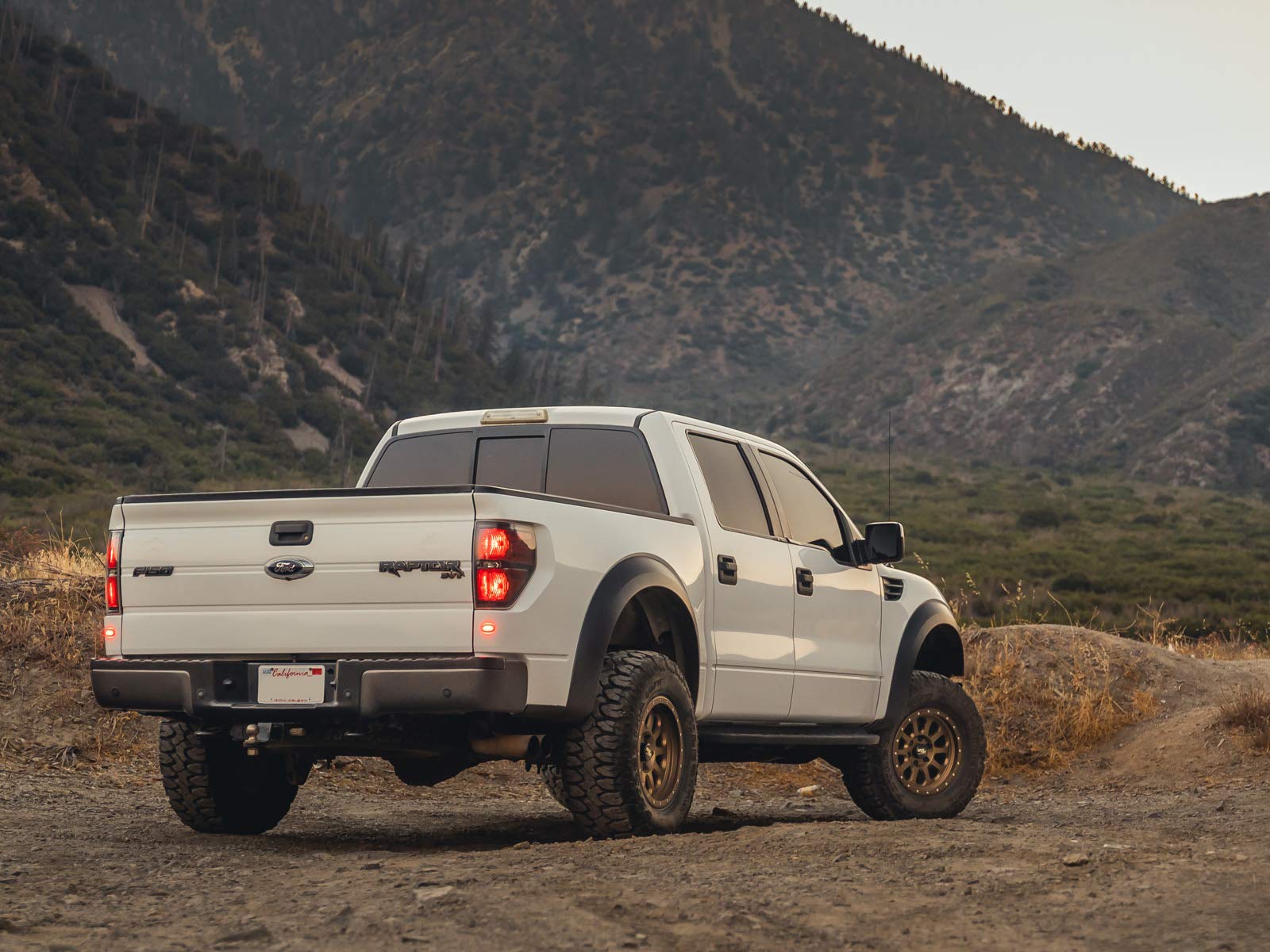 RockTrix RT111 17 inch Wheel Compatible with 2009-2024 Ford F150 17x9 6x135 Wheels (-12mm Offset, 4.5in Backspace) 87.1mm Bore, Bronze Wheels, Also fits 2022+ Bronco Raptor Rims