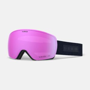 giro eave womens snow goggles - midnight flake strap with vivid pink/vivid infrared lenses