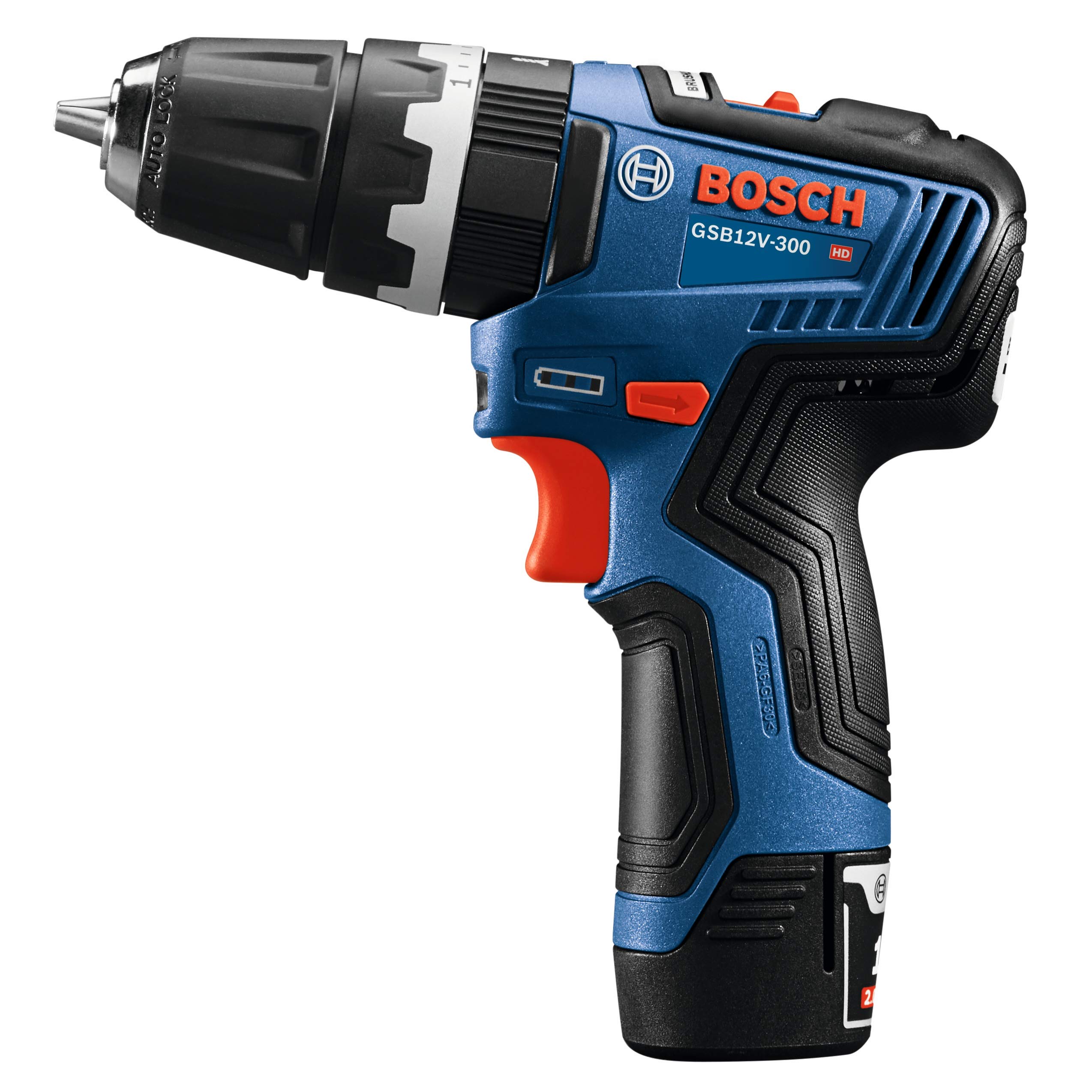 Bosch GSB12V-300B22 12V Max Brushless 3/8 In. Hammer Drill/Driver Kit with (2) 2.0 Ah Batteries