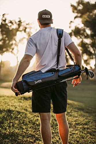 Sunday Golf Loma Bag – Holds 5 to 7 Clubs – Ultra Lightweight Sunday Carry Bag with Strap Stand – Golf Stand Bag for The Driving Range, Par 3 and Pitch n Putt Courses, 31 Inches Tall