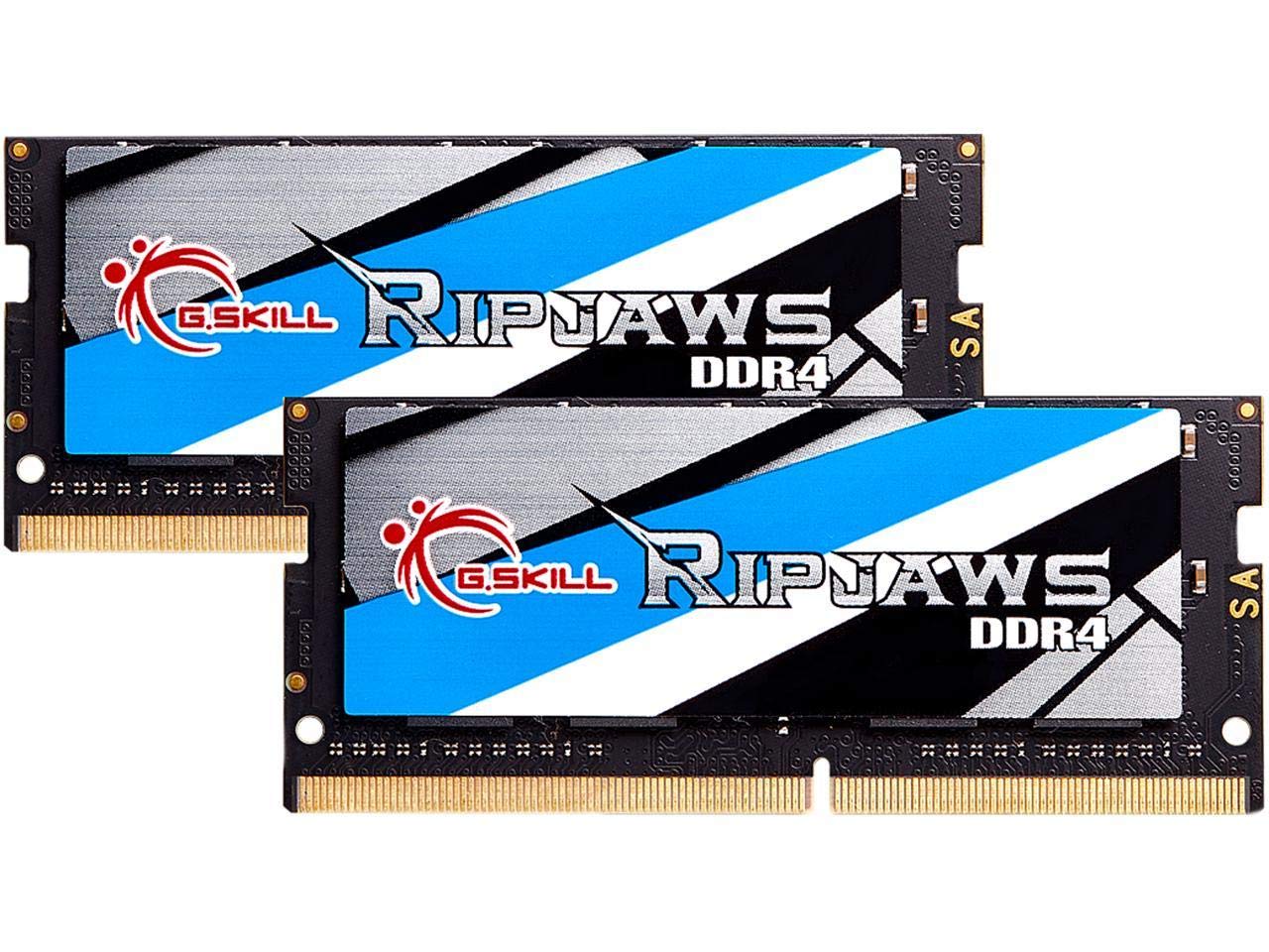 G.SKILL Ripjaws DDR4 SO-DIMM Series DDR4 RAM 64GB (2x32GB) 3200MT/s CL22-22-22-52 1.20V Unbuffered Non-ECC Notebook/Laptop Memory SODIMM (F4-3200C22D-64GRS)