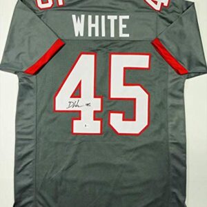 Devin White Autographed Grey Pro Style Jersey - Beckett W Auth 4