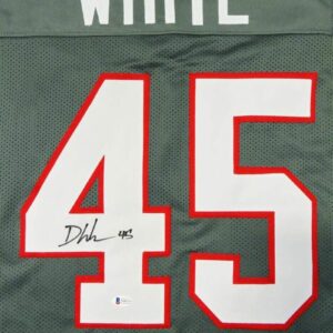 Devin White Autographed Grey Pro Style Jersey - Beckett W Auth 4