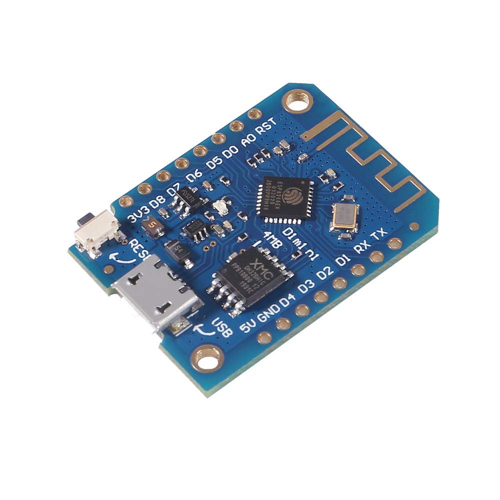 MELIFE 2pcs Wemos D1 Mini V3.0 Development Board ESP8266 V3.0.0 4MB Flash Wireless WiFi Internet Development Board Based ESP8266 CH340 CH340G for Nodemcu V2 MicroPython