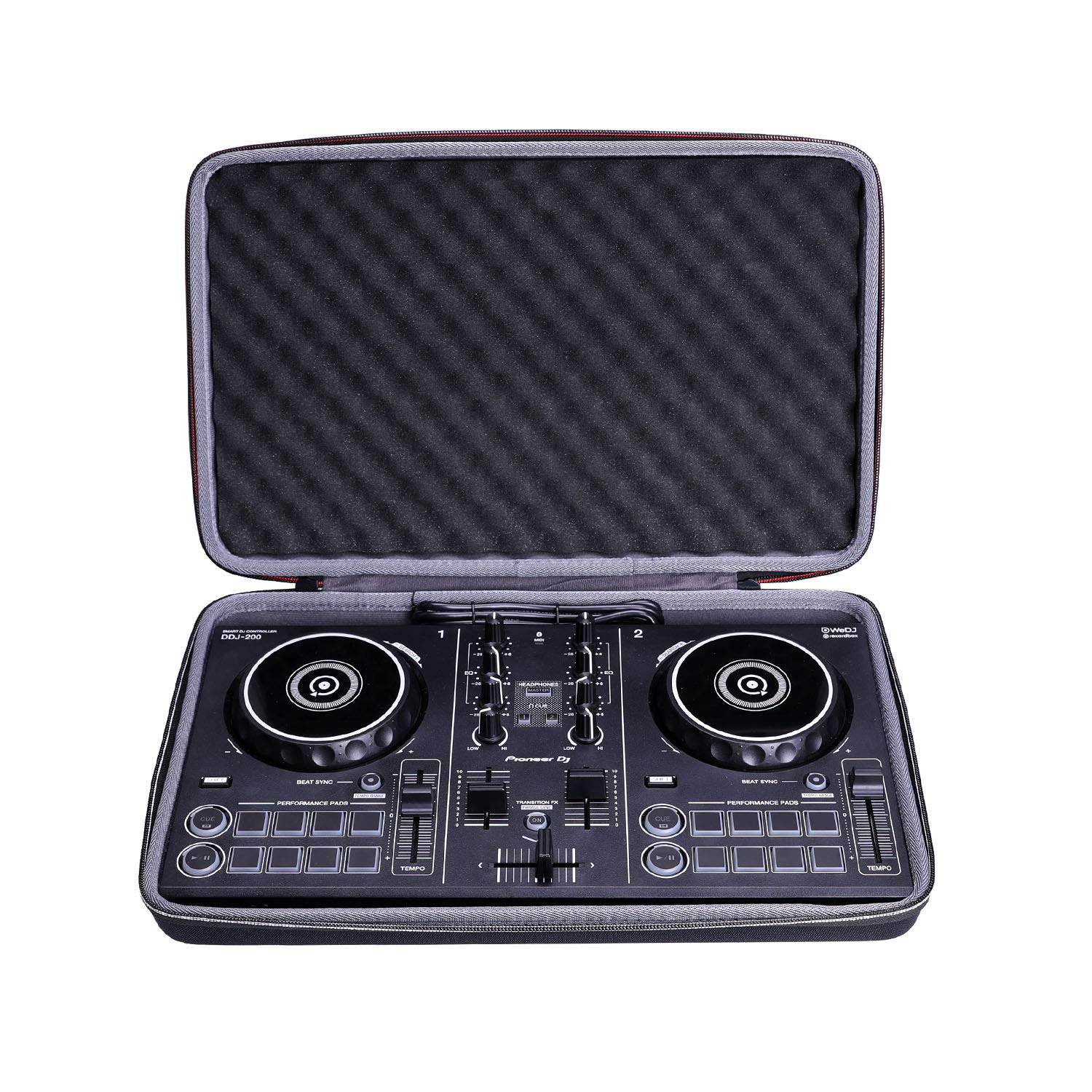 XANAD Hard Case for Pioneer DJ DDJ-200 Smart or DDJ-200 / DDJ-WeGO4-K/DDJ-WEGO3 DJ Controller - Travel Protective Bag