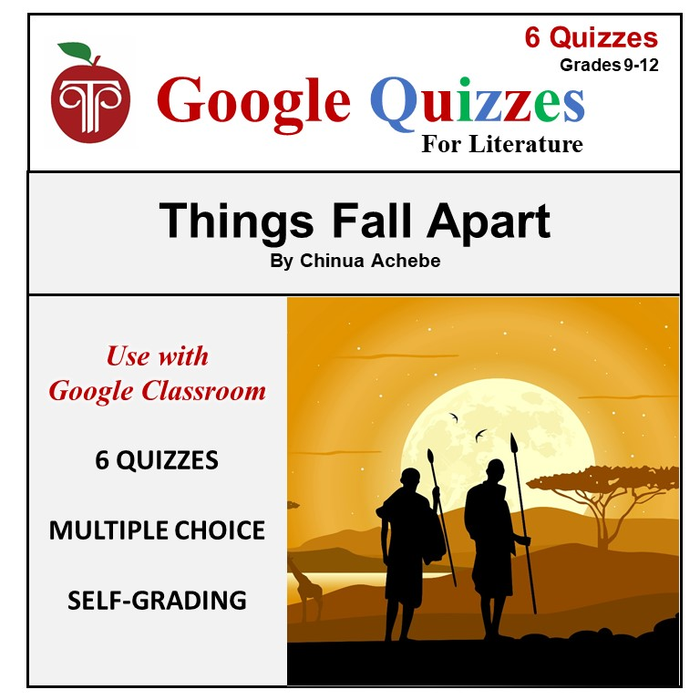 Homeschool and Online Learning Self-Grading Google Quizzes for Things Fall Apart