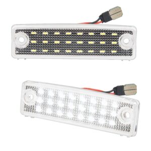 mbuydiy led license plate light lamp assembly compatible with 1996-2023 4runner 2008-2022 sequoia 6000k white, pack of 2