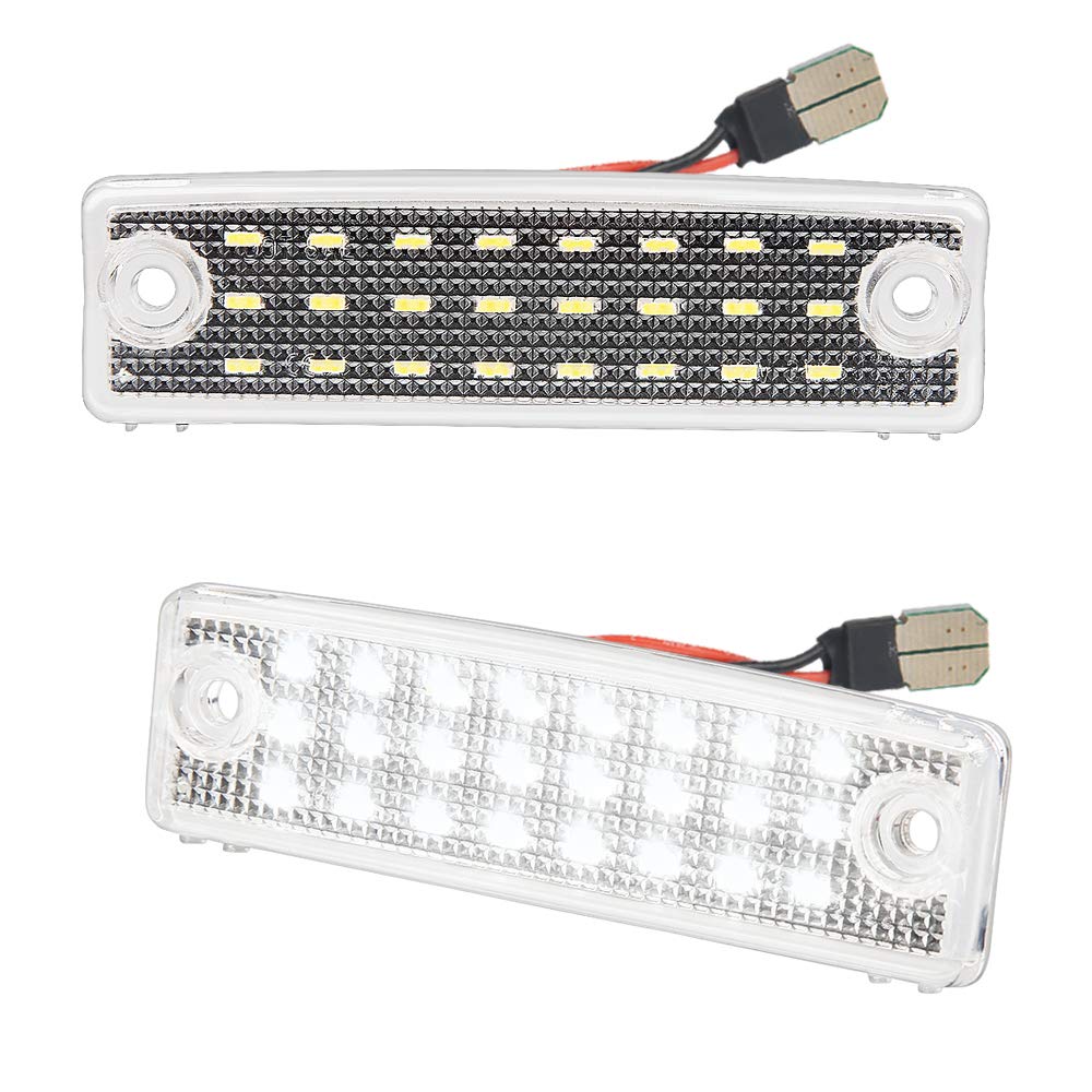 MbuyDIY LED License Plate Light Lamp Assembly Compatible with 1996-2023 4Runner 2008-2022 Sequoia 6000K White, Pack of 2