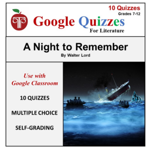 homeschool and online learning self-grading google quizzes for a night to remember