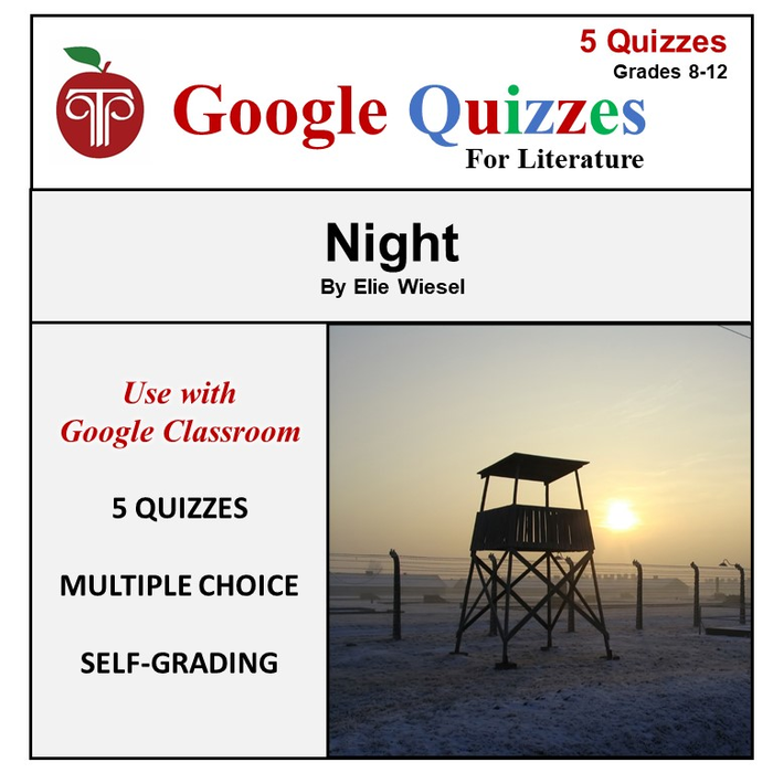 Homeschool and Online Learning Self-Grading Google Quizzes for Night