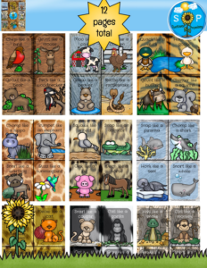 sound and movement animal cards